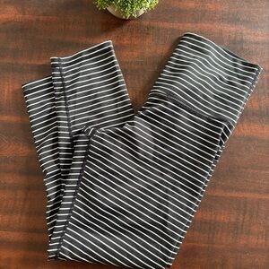 DYI Black and White Striped Leggings